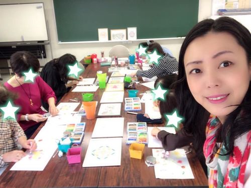 NHKカルチャー広島で 塗り絵セラピー教室
